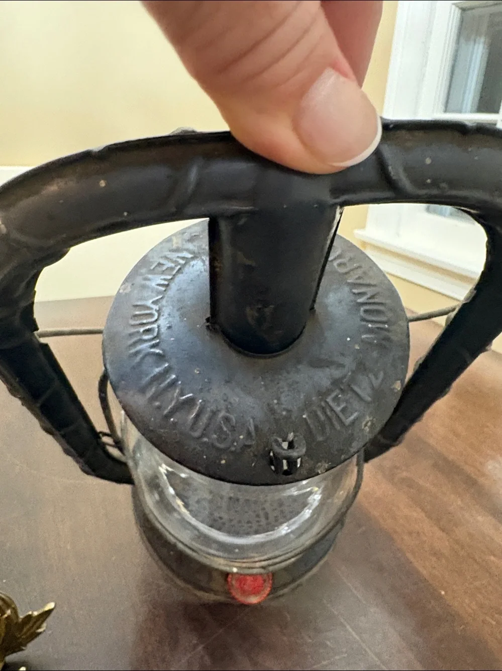 Antique Vintage Dietz NY Monarch USA Kerosene Oil Lantern Rustic